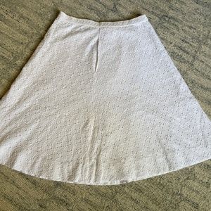 JCrew Eyelet MIDI Skirt